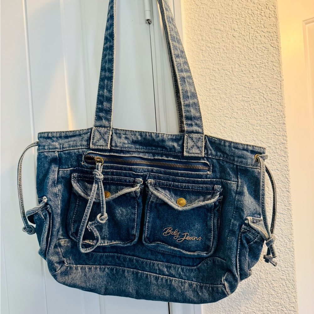 BDG Classic Denim Tote with Pockets